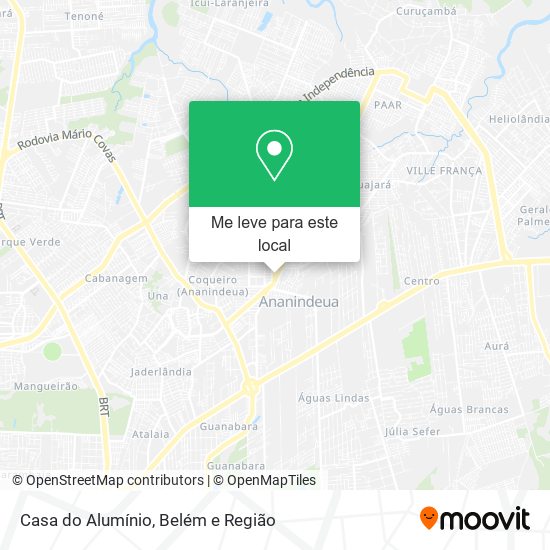 Casa do Alumínio mapa