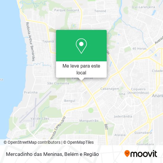 Mercadinho das Meninas mapa