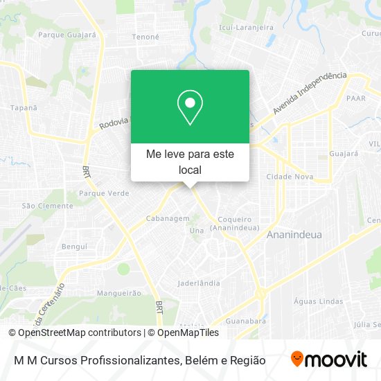 M M Cursos Profissionalizantes mapa