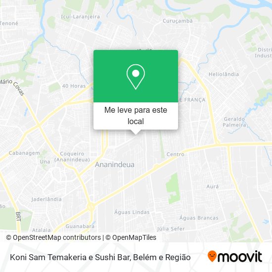 Koni Sam Temakeria e Sushi Bar mapa