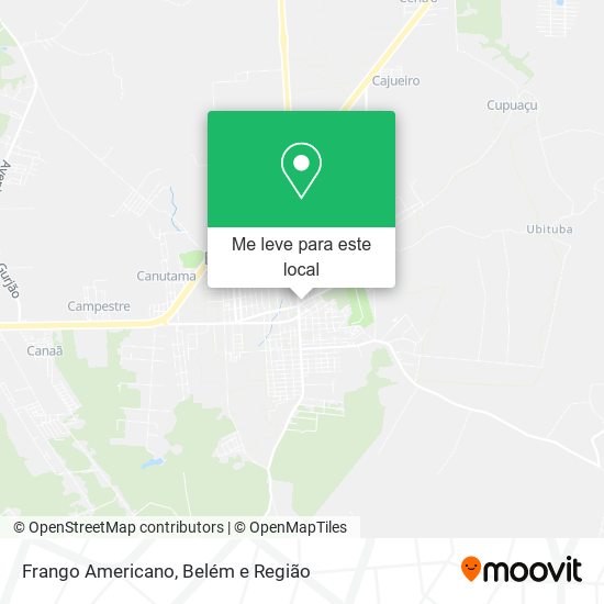 Frango Americano mapa