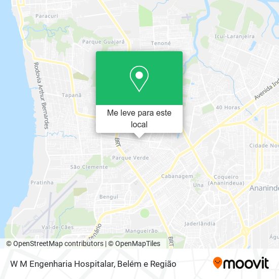 W M Engenharia Hospitalar mapa