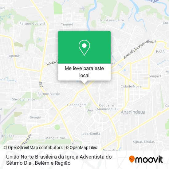 União Norte Brasileira da Igreja Adventista do Sétimo Dia. mapa