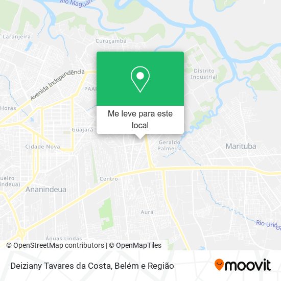 Deiziany Tavares da Costa mapa