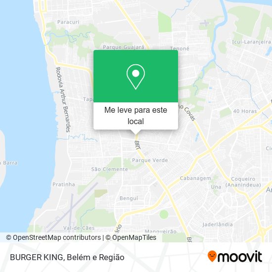 BURGER KING mapa