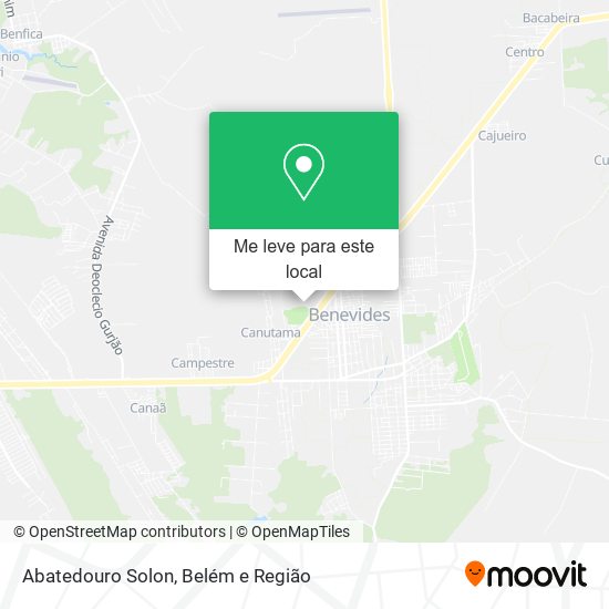 Abatedouro Solon mapa
