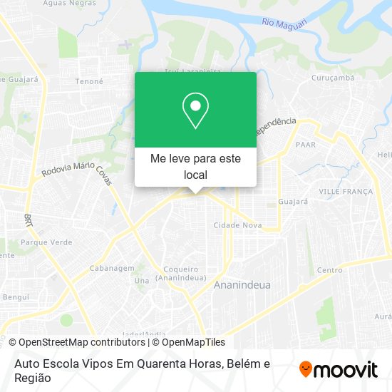 Auto Escola Vipos Em Quarenta Horas mapa
