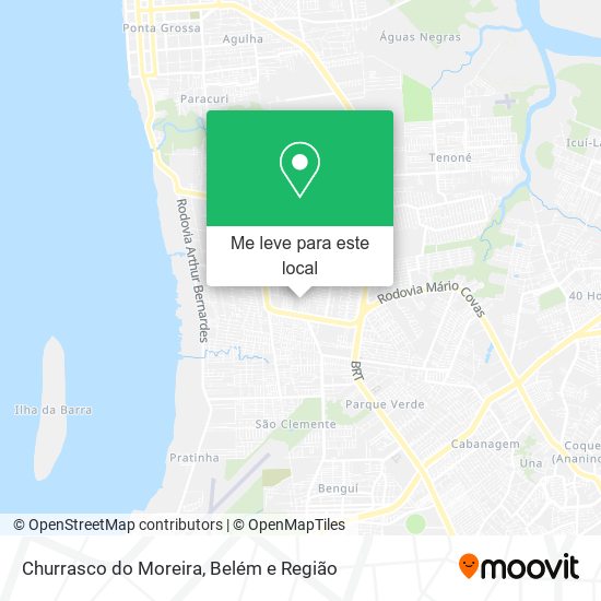Churrasco do Moreira mapa