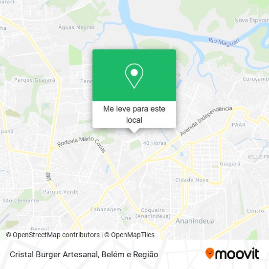 Cristal Burger Artesanal mapa