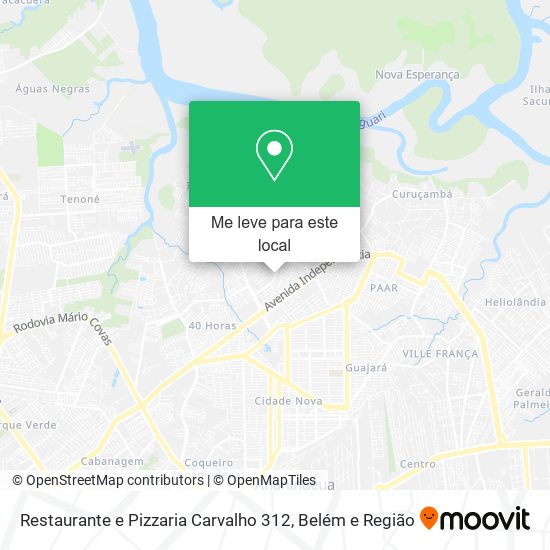 Restaurante e Pizzaria Carvalho 312 mapa
