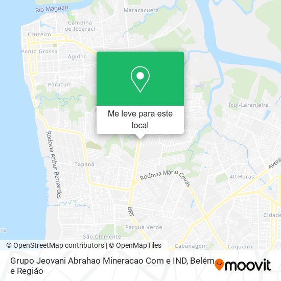 Grupo Jeovani Abrahao Mineracao Com e IND mapa