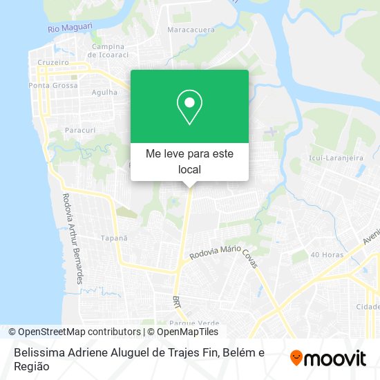 Belissima Adriene Aluguel de Trajes Fin mapa