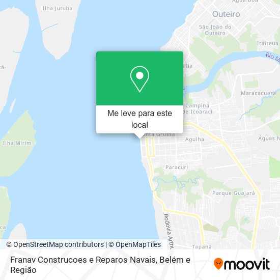 Franav Construcoes e Reparos Navais mapa