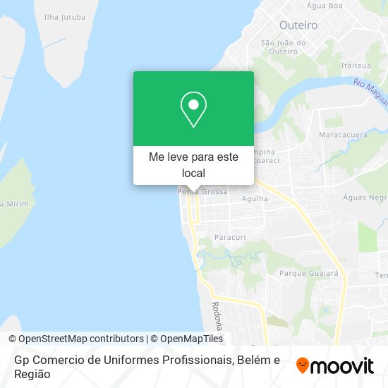 Gp Comercio de Uniformes Profissionais mapa