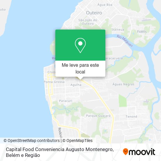 Capital Food Conveniencia Augusto Montenegro mapa