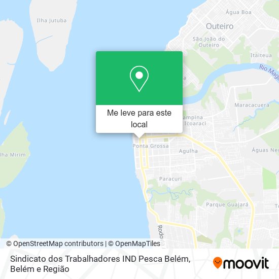 Sindicato dos Trabalhadores IND Pesca Belém mapa