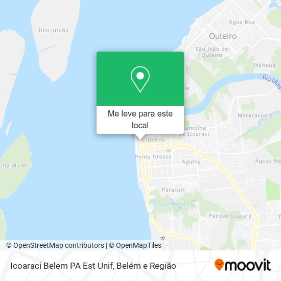 Icoaraci Belem PA Est Unif mapa