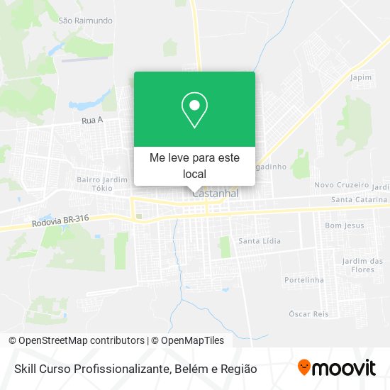 Skill Curso Profissionalizante mapa