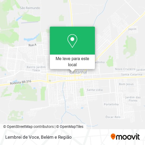 Lembrei de Voce mapa