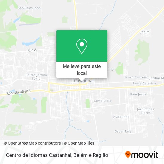 Centro de Idiomas Castanhal mapa