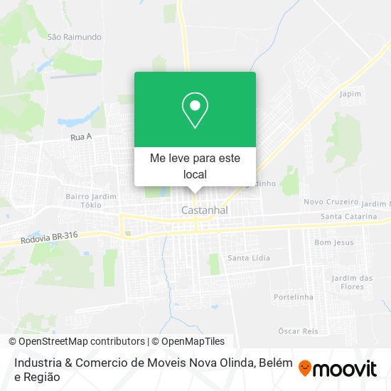 Industria & Comercio de Moveis Nova Olinda mapa