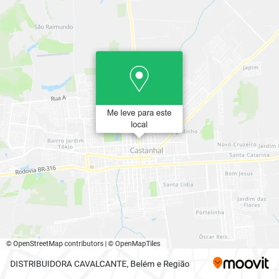 DISTRIBUIDORA CAVALCANTE mapa