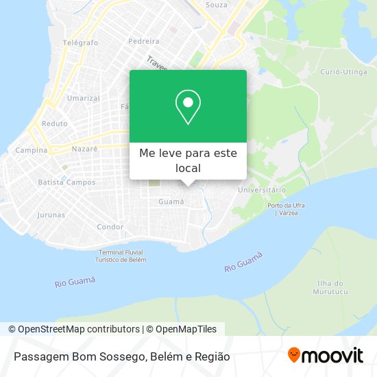 Passagem Bom Sossego mapa