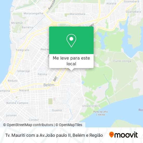 Tv. Mauriti com a  Av.João paulo II mapa