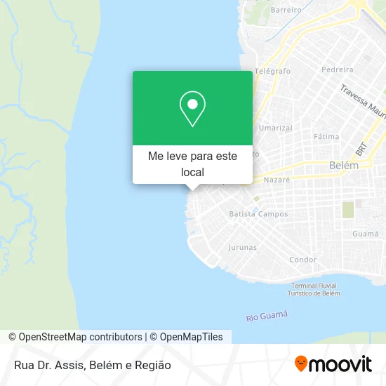 Rua Dr. Assis mapa
