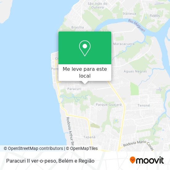 Paracuri II ver-o-peso mapa