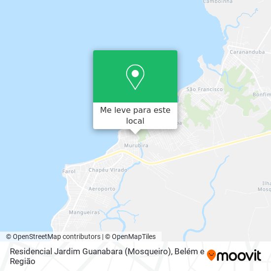 Residencial Jardim Guanabara (Mosqueiro) mapa