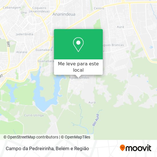 Campo da Pedreirinha mapa