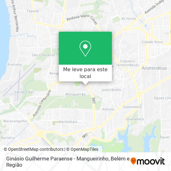 Ginásio Guilherme Paraense - Mangueirinho mapa