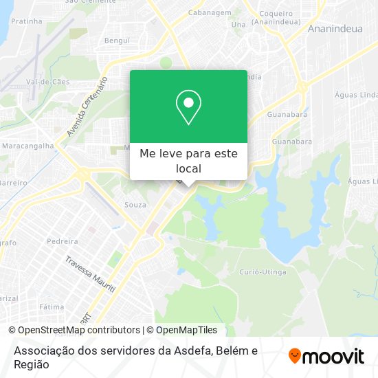 Associação dos servidores da Asdefa mapa