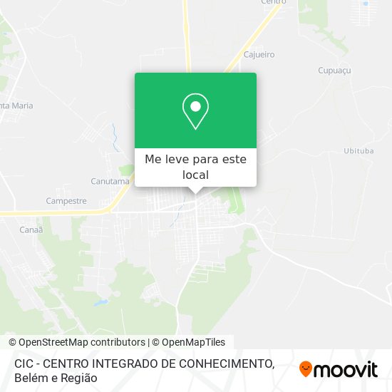 CIC - CENTRO INTEGRADO DE CONHECIMENTO mapa