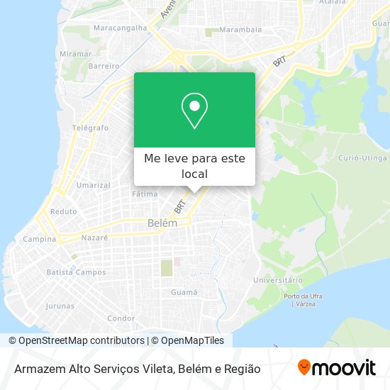 Armazem Alto Serviços Vileta mapa