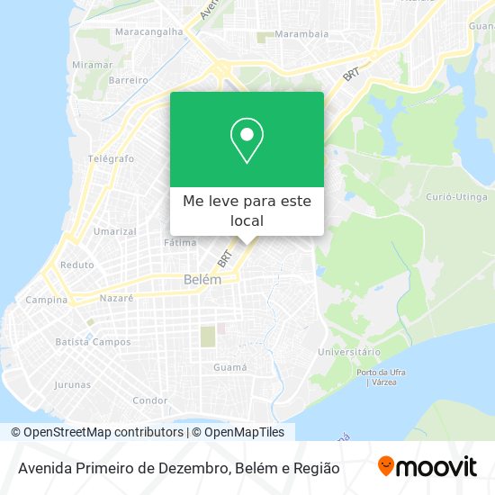 Avenida Primeiro de Dezembro mapa