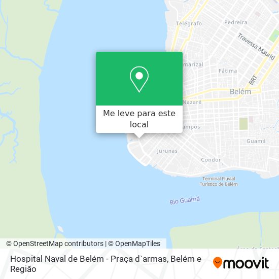 Hospital Naval de Belém - Praça d`armas mapa