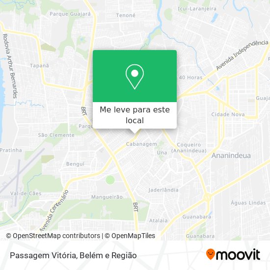 Passagem Vitória mapa