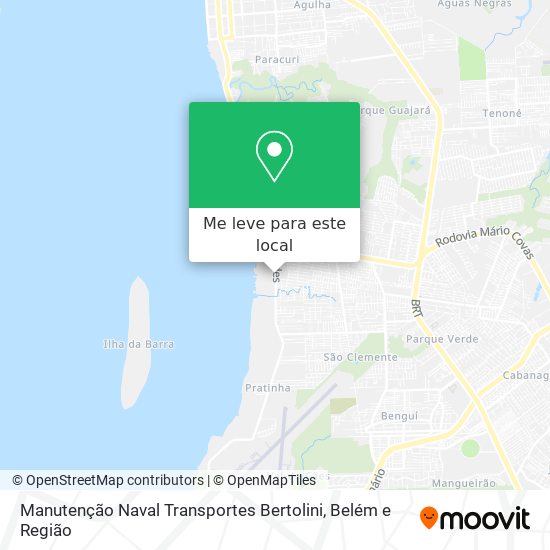 Manutenção Naval Transportes Bertolini mapa