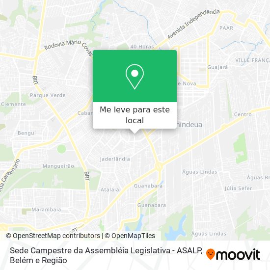 Sede Campestre da Assembléia Legislativa - ASALP mapa