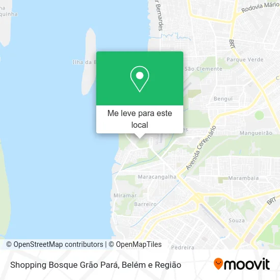 Shopping Bosque Grão Pará mapa