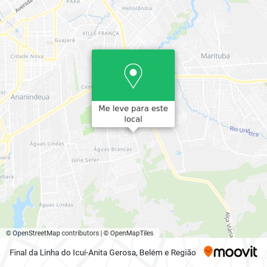 Final da Linha do Icuí-Anita Gerosa mapa