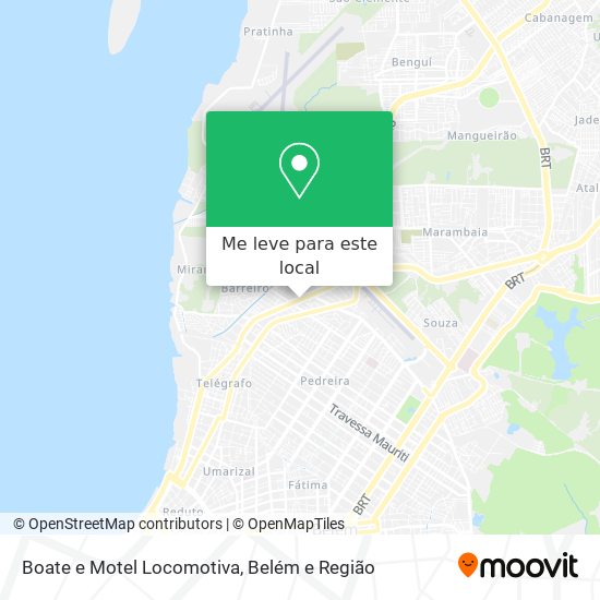 Boate e Motel Locomotiva mapa