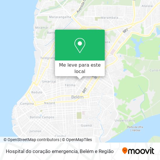 Hospital do coração  emergencia mapa