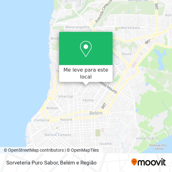 Sorveteria Puro Sabor mapa