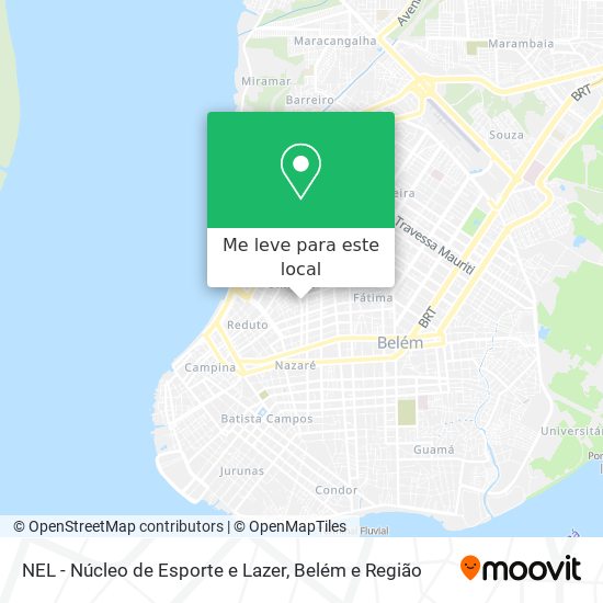 NEL - Núcleo de Esporte e Lazer mapa