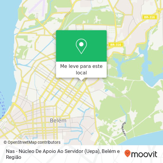 Nas - Núcleo De Apoio Ao Servidor (Uepa) mapa