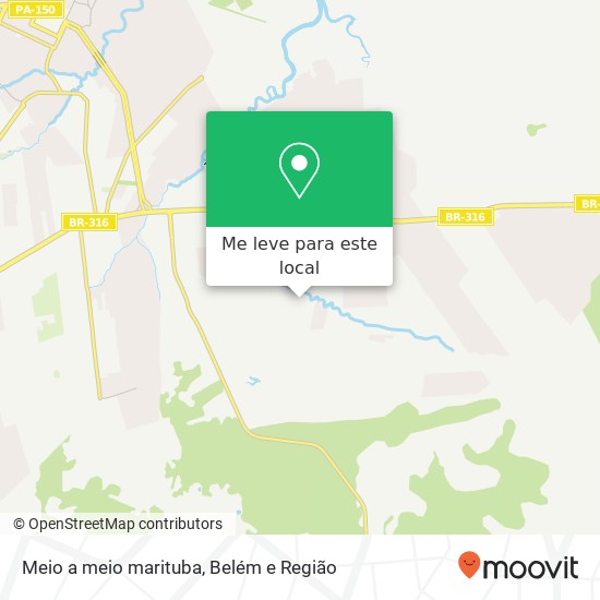 Meio a meio marituba mapa