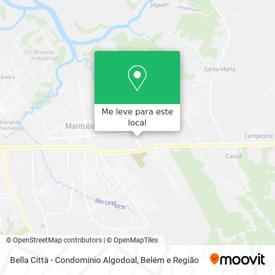 Bella Città - Condomínio Algodoal mapa